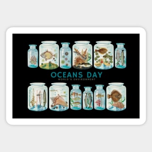 Keep an Oceans into a Bottle Oceans Day Sticker